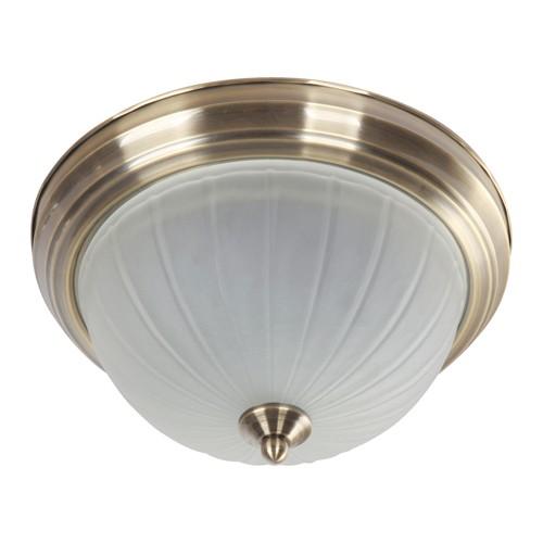 LAMP. TECHO BRONCE ANTIGUO 2L E27 60W