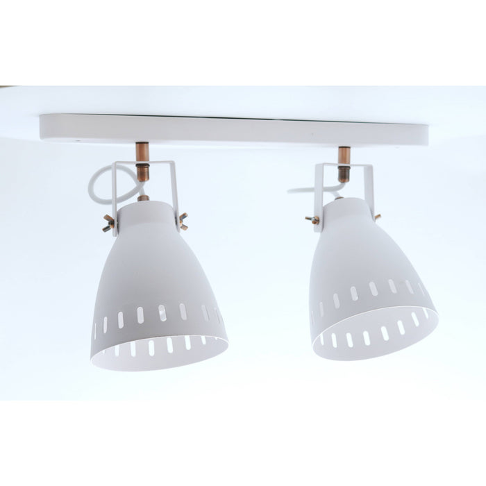 Lámpara Pared Reflectora Blanco 2L E27 60W