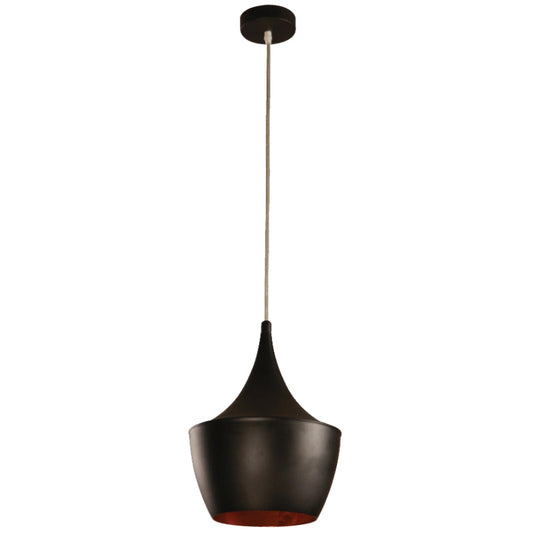 LAMP. COLGANTE NEGRO 1L E27 60W