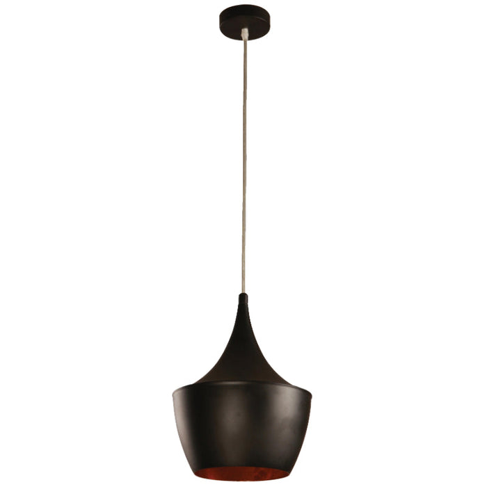 LAMP. COLGANTE NEGRO 1L E27 60W