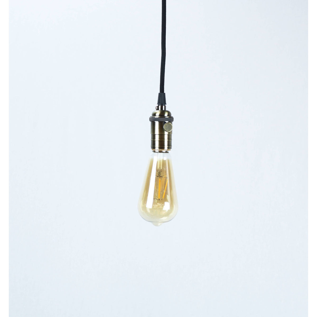 LAMP. COLGANTE BRONCE ANTIGUO 1L E27 60W