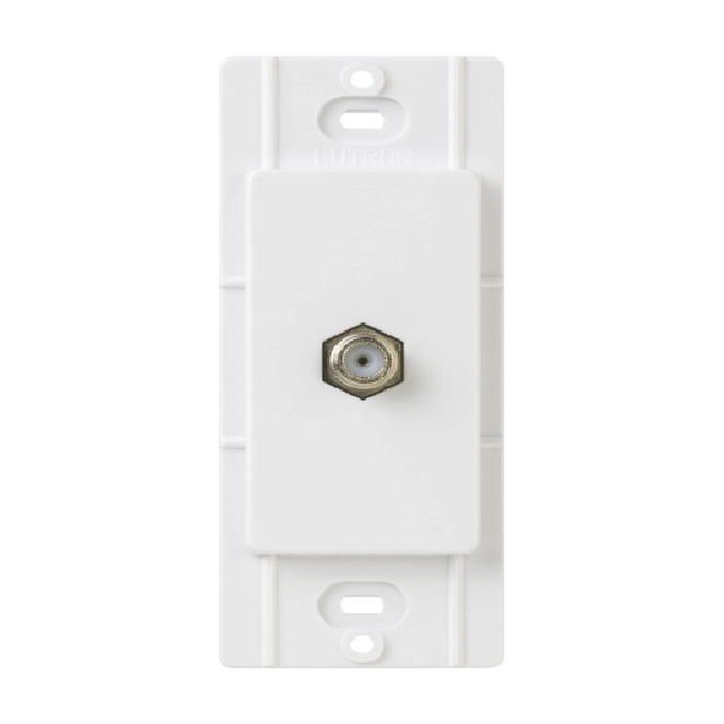 SALIDA DE CABLE PARA TELEVISIÓN (BLANCO, 75 OHM)