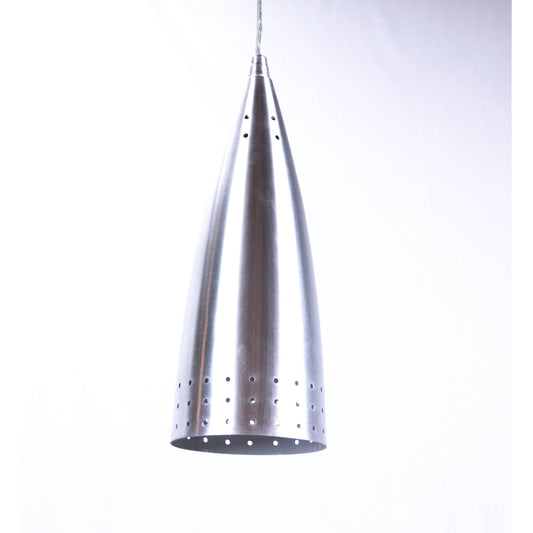 LAMP. COLGANTE PLATEADO 1L E27 60W