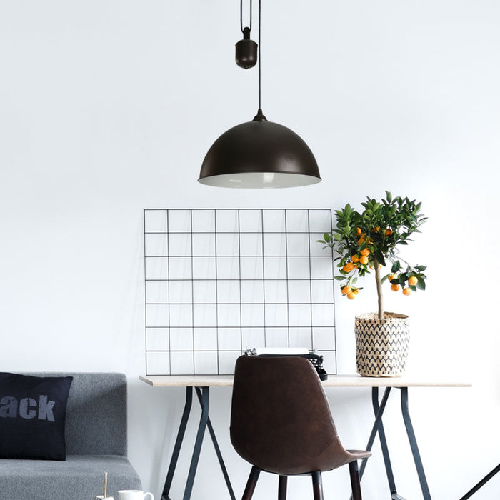 LAMP. COLGANTE BRONCE 1L E27 60W