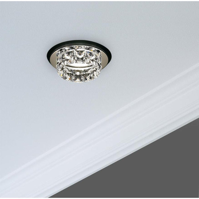 LAMP. EMPOTRABLE CRISTAL RINGLET TRIM CROMADO 1L GU5.3 35W