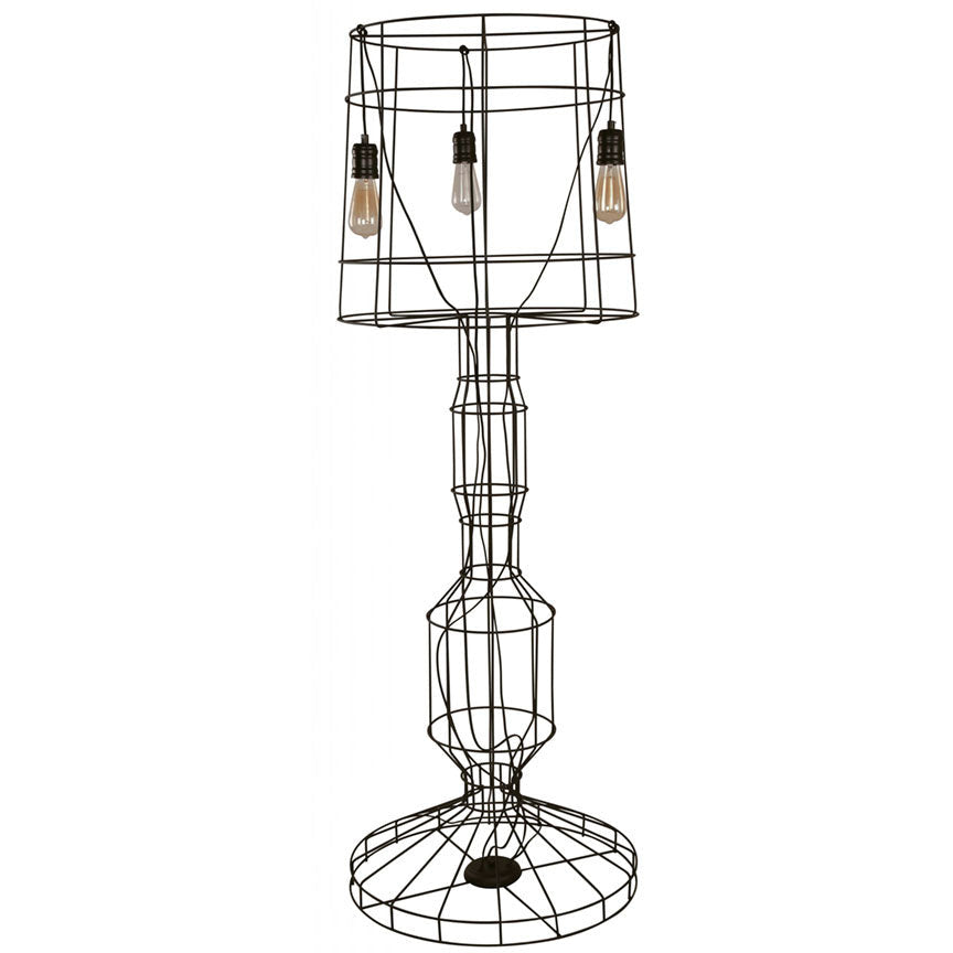 LAMP. PISO NEGRO 3L E27 60W