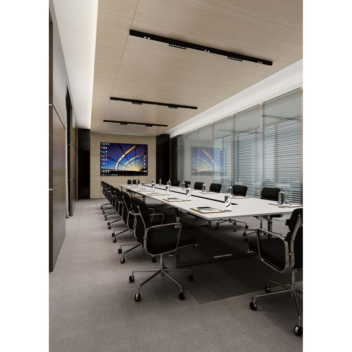 Lámpara Led Lineal Slim Negro 1L 22W 24V 3000K Beam Angle 30°
