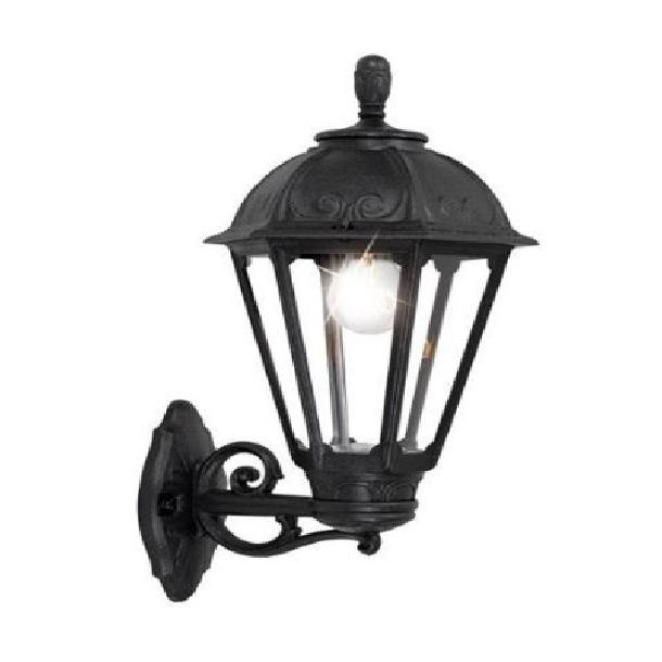LAMP. EXT. PARED BISSO/SALEM NEGRO 1L E27 60W