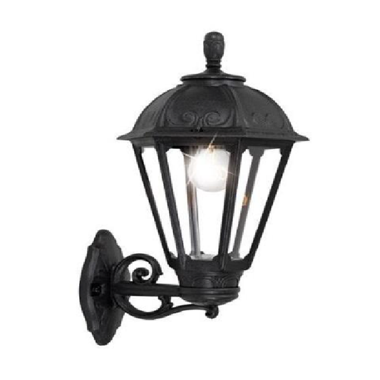 LAMP. EXT. PARED BISSO/SALEM NEGRO 1L E27 60W