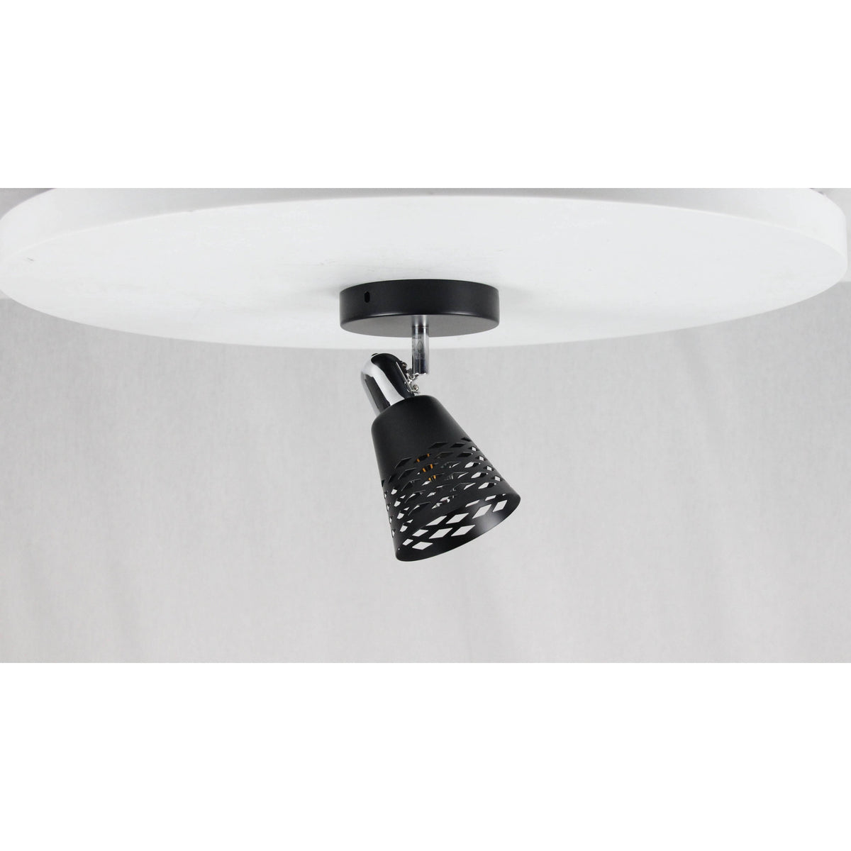 LAMP. TECHO REFLECTORA NEGRO 1L E14 40W