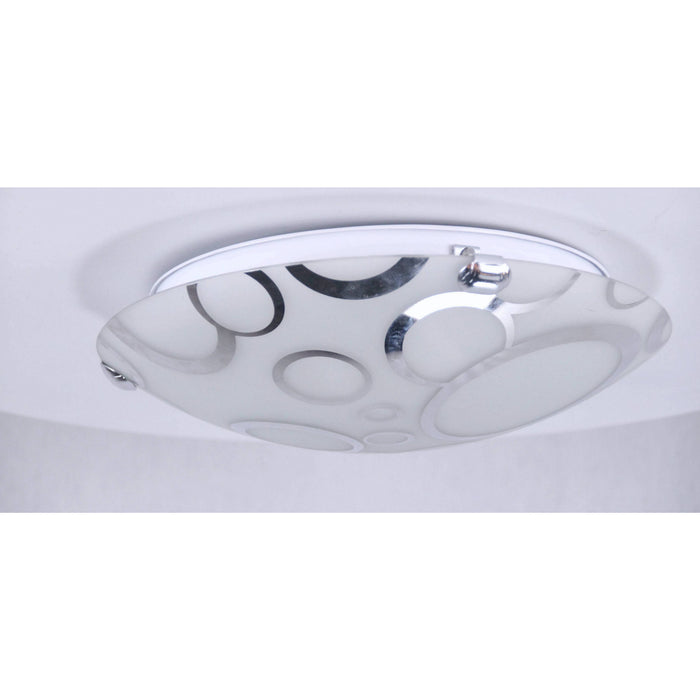 LAMP. TECHO CROMO 2L E27 60W