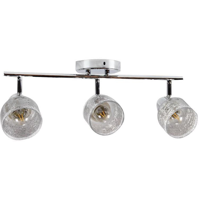 LAMP. TECHO REFLECTORA CROMO 3L E27 40W