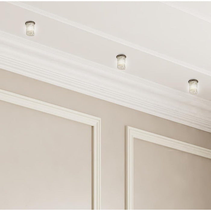DOBLE CUBO DIAGONAL CRISTAL STATERLED VERSION PLATEADO