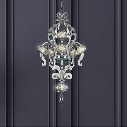 LAMP. COLGANTE BROCADE NEGRO 7L G9 40W