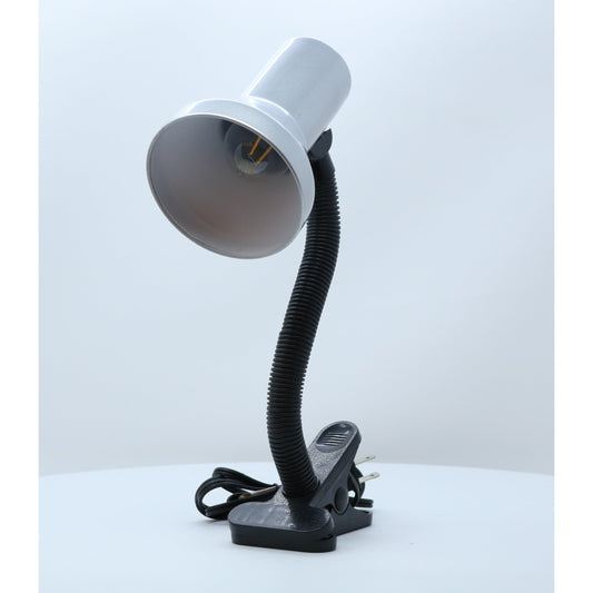 LAMP. ESCRITORIO DE HORQUILLA PLATEADO Y NEGRO 1L E27 40W