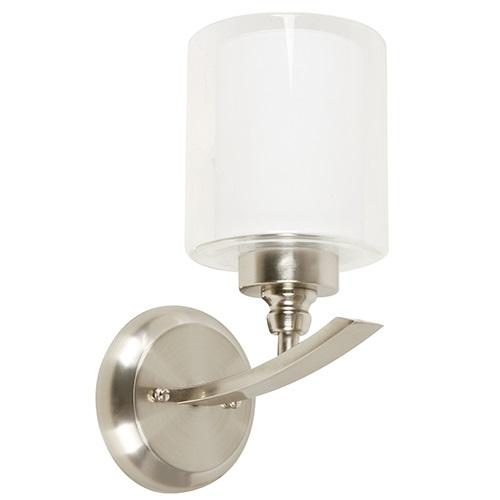 LAMP. PARED NÍQUEL SATINADO 1L E27 40W