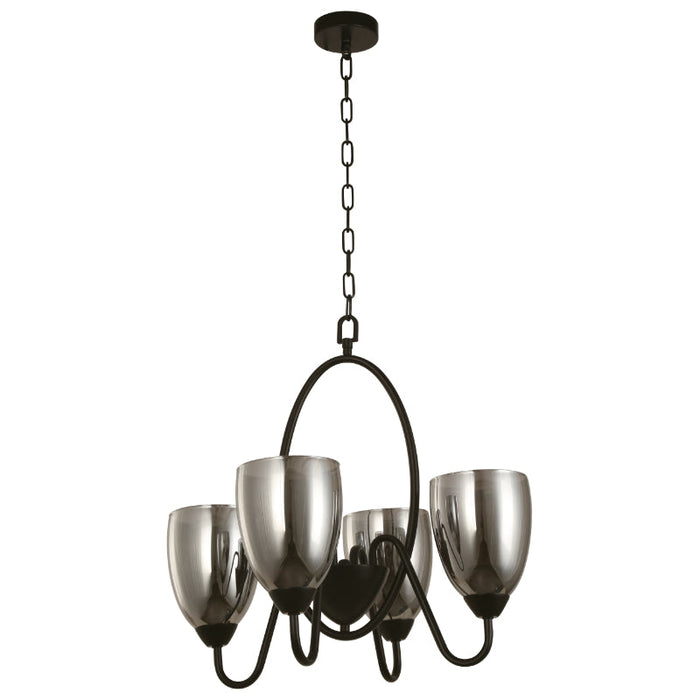 LAMP. COLGANTE NEGRO 4L E26 60W
