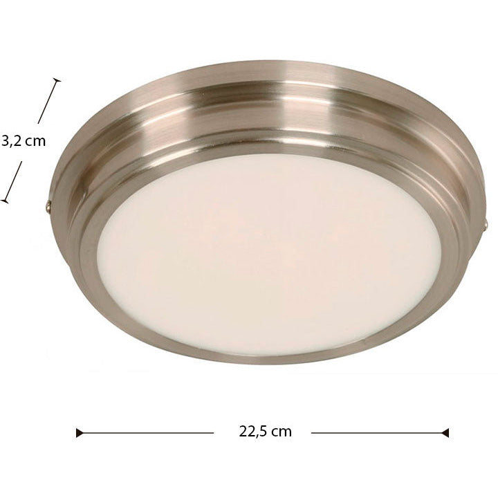 LAMP. LED TECHO NÍQUEL SATINADO 18W 100-277V 6000K
