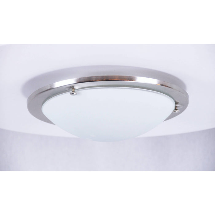 LAMP. TECHO NIQUEL SATINADO 1L E27 60W