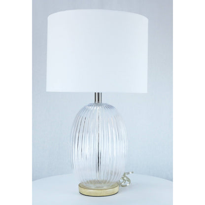LAMP. MESA TRANSPARENTE 1L E27 100W