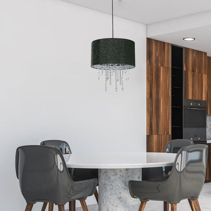 Lámpara Colgante Negro 1L E27 60W