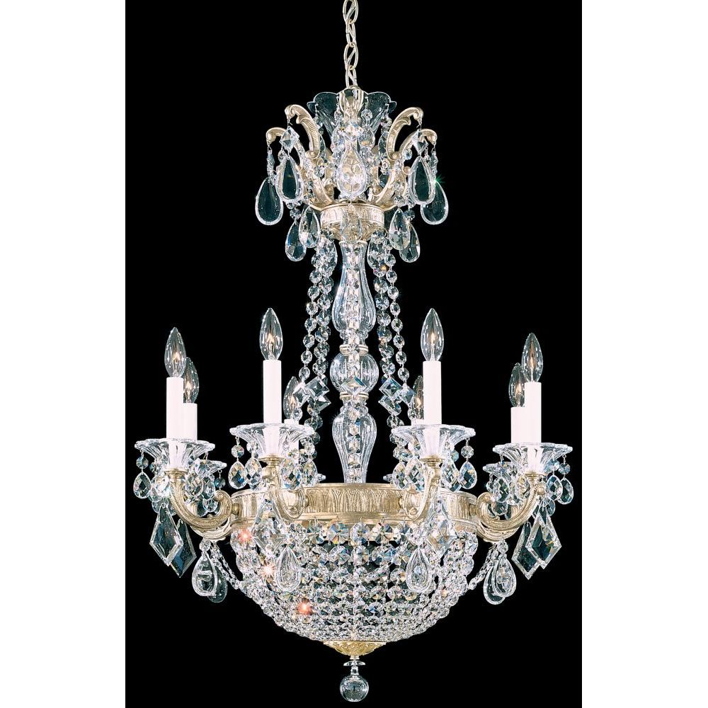 LAMP. COLGANTE LA SCALA EMPIRE PLATEADO 10L E12 60W