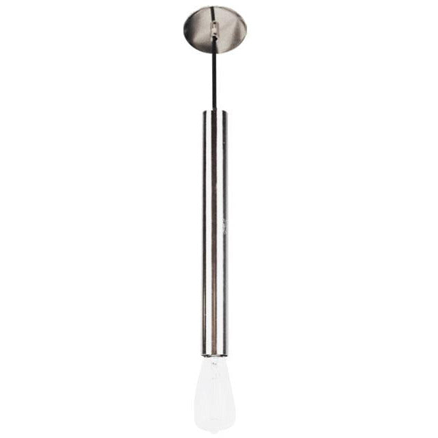 LAMP. COLGANTE NIQUEL SATINADO 1L E27 60W
