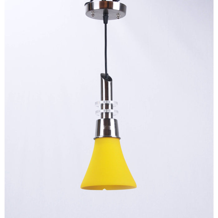 LAMP. COLGANTE AMARILLO 1L E27 60W
