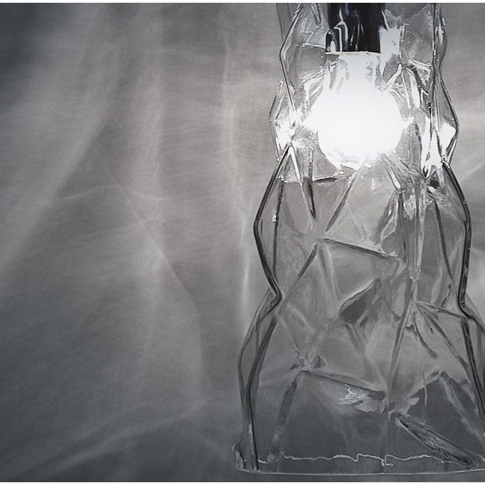 LAMP. COLGANTE LAZER TRANSPARENTE 1L E26 100W