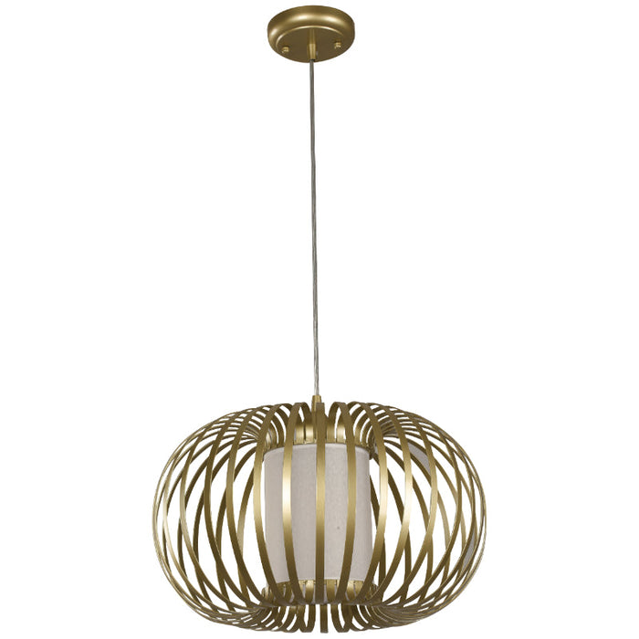 Lámpara Colgante Dorado 1L E27 60W