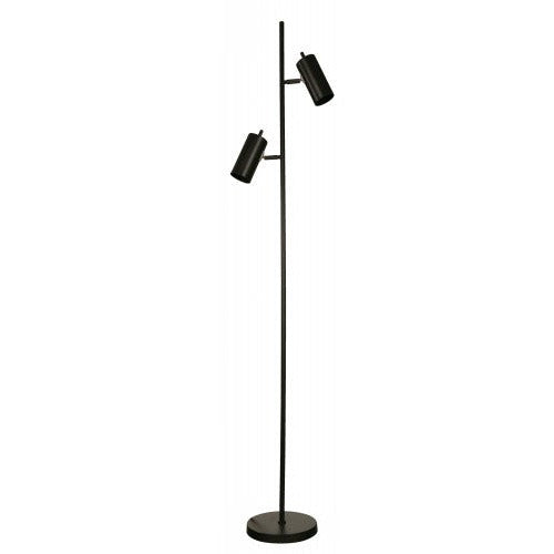 Lámpara Pie Negro 2L E27 10W