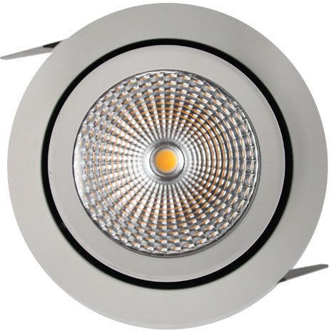 LAMP. LED EMPOTRABLE*1LT*22W*100-265V*3000K*INCLUYE LED Y DRIVER*ACAB. BLANCO MATE
