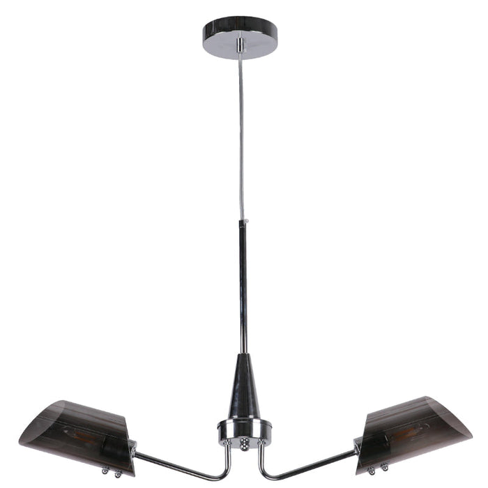 Lámpara Colgante Cromo 2L E27 60W