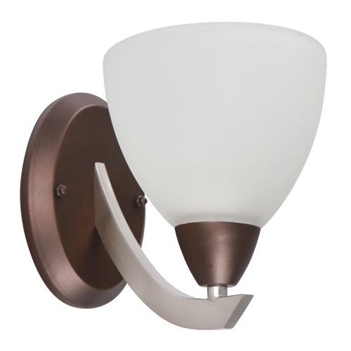 LAMP. PARED NÍQUEL SATINADO 1L E27 60W