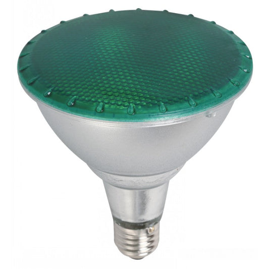 BOMBILLO LED EXTERIOR PAR 38 E27 15W 100-265V LUZ VERDE
