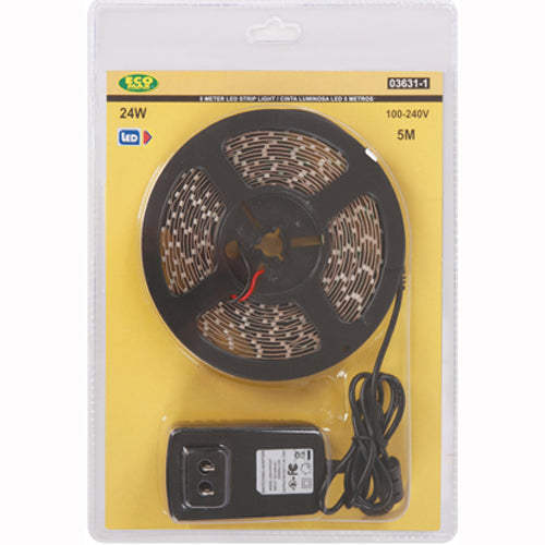 CINTA LUMINOSA LED 5M 24W 100-240V 3000K