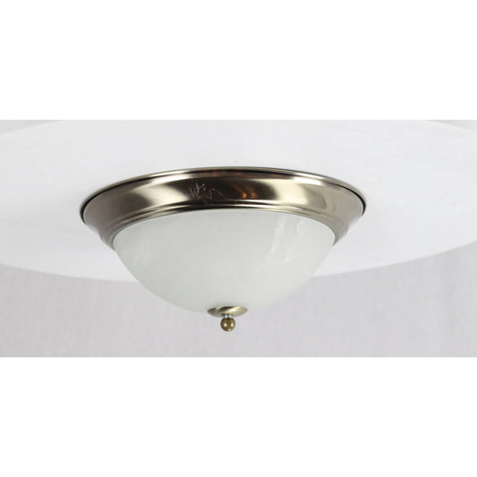 LAMP. TECHO BRONCE ANTIGUO 2L E27 40W (2 PIEZAS)
