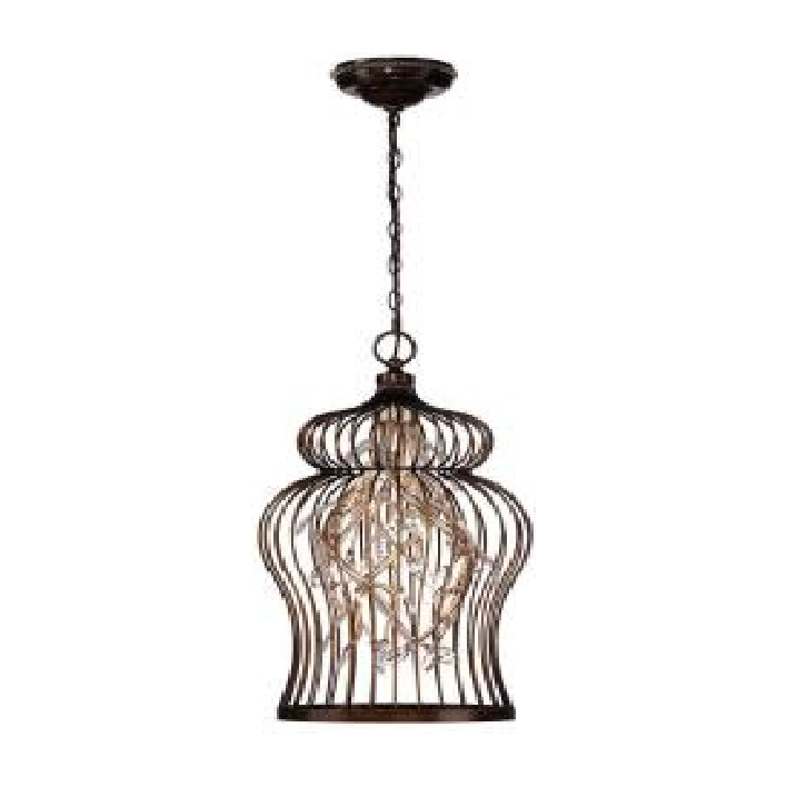LAMP. COLGANTE FANTA BRONCE TRANSPARENTE 10L G4 20W