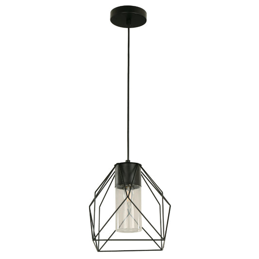 LAMP. EXT. COLGANTE NEGRO 1L E27 10W