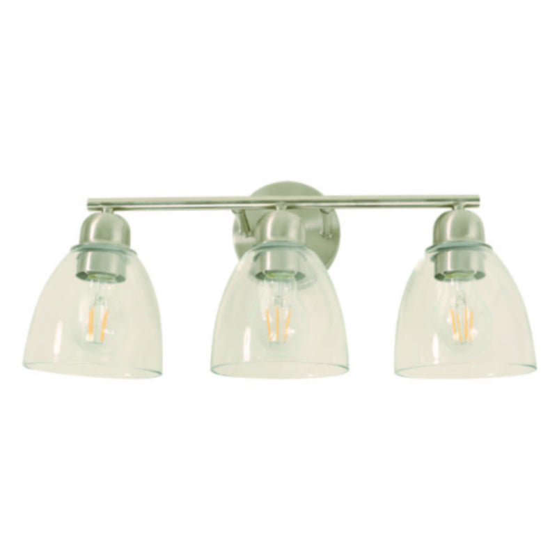 LAMP. DE PARED NIQUEL SATINADO 3L E27 40W