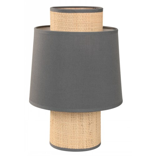 LAMP. DE MESA GRIS 1L E27 10W