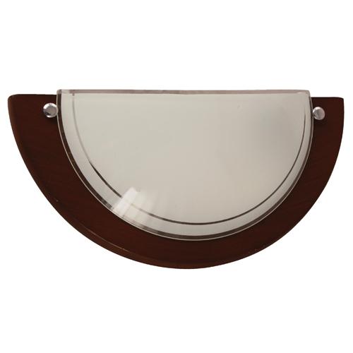 LAMP. PARED MADERA OSCURA 1L E27 60W