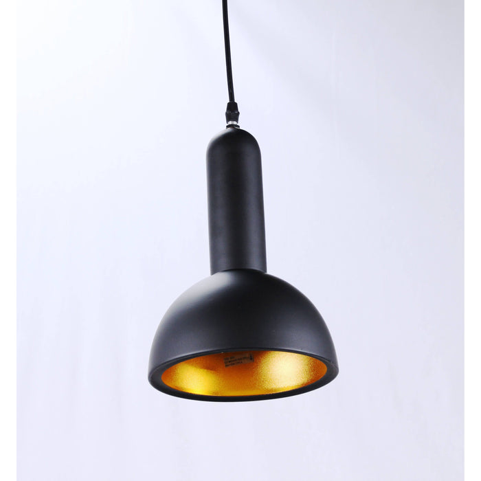 LAMP. COLGANTE NEGRO 1L E27 60W