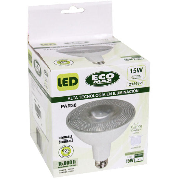 BOMBILLO LED PAR 38 E27 15W 120V 6000K ATENUABLE