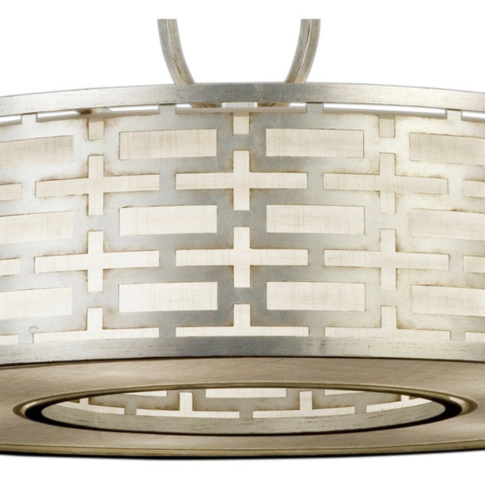 LAMP. COLGANTE ROUND ALLEGRETTO PLATEADO 5L GU24 15W