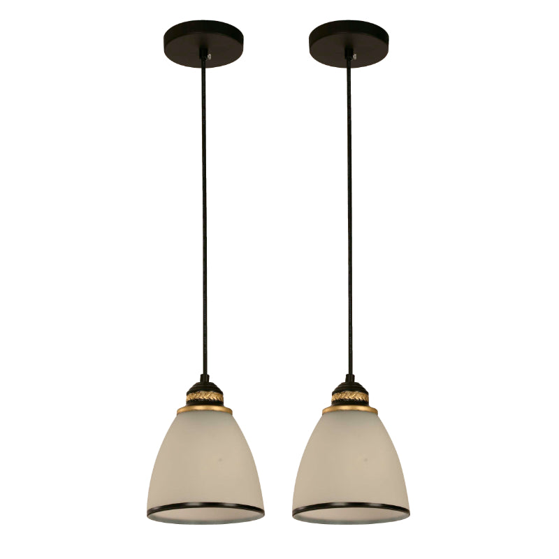 LAMP. COLGANTE NEGRO 1L E27 40W (2 PIEZAS) — Lumicentro SA