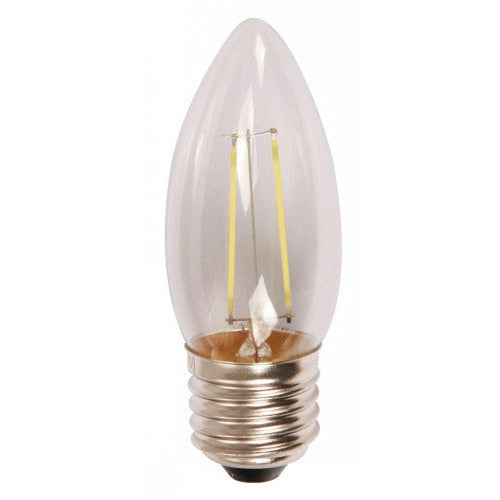 BOMBILLO LED FILAMENTO TORPEDO E27 2W 120V 6500K