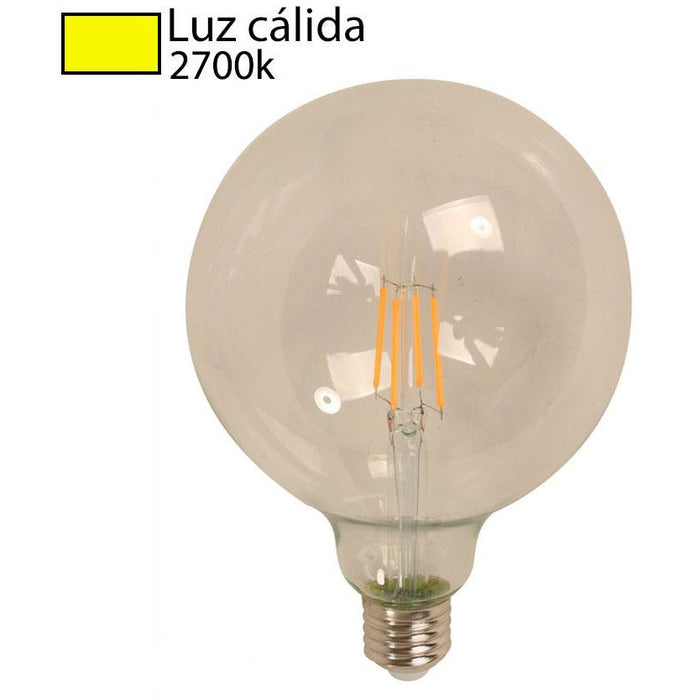 BOMBILLO LED FILAMENTO G125 E27 4W 100-240V 2700K