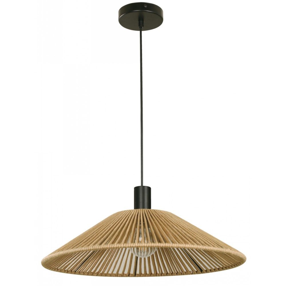 LAMP. COLGANTE NEGRO 1L E27 40W