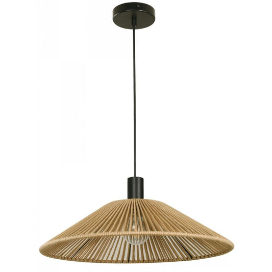 LAMP. COLGANTE NEGRO 1L E27 40W